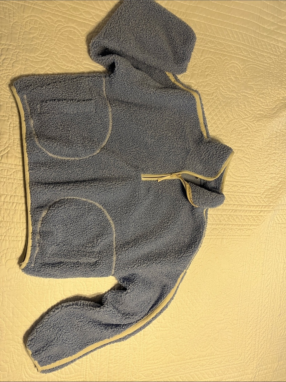 All in motion Women's Sherpa Half-Zip Pullover Sweater - baby blue